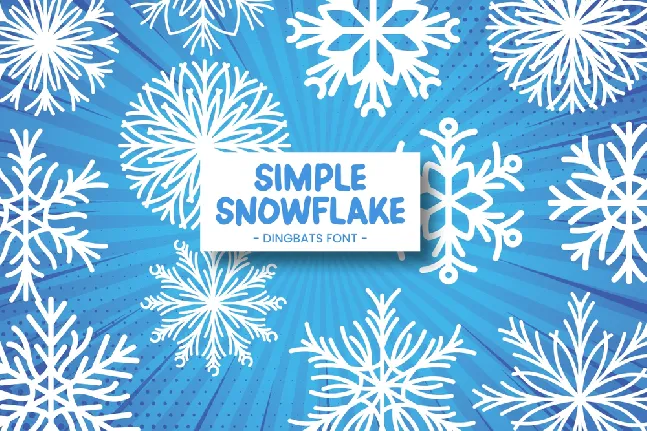 SimpleSnowflake font