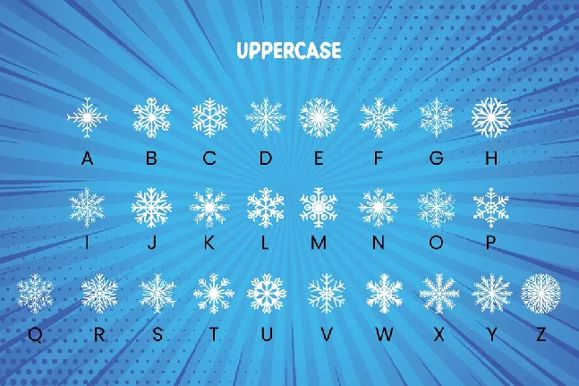 SimpleSnowflake font