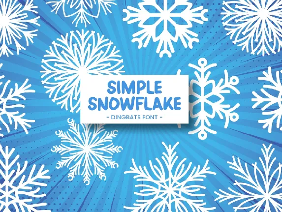 SimpleSnowflake font