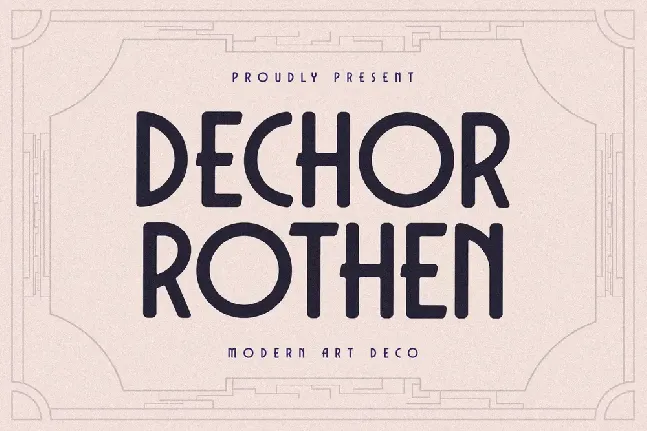 Dechor Rothen font