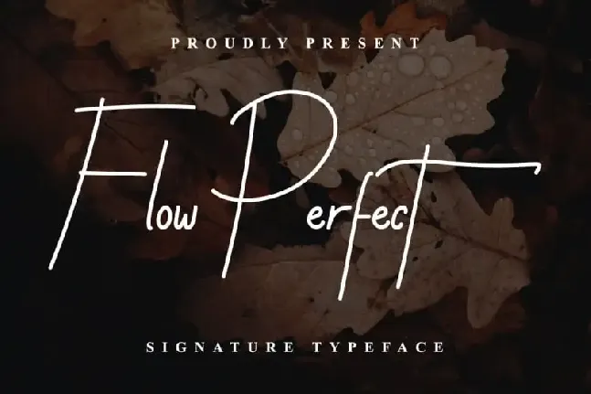 Flow Perfect Signature font