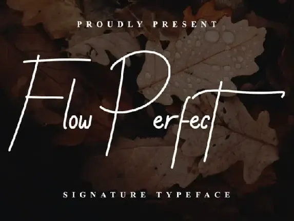 Flow Perfect Signature font