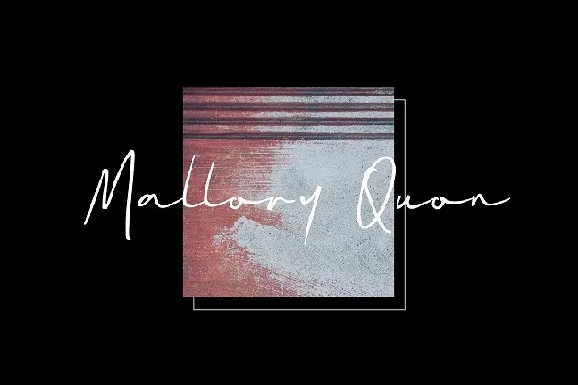 Mallory Quon Signature font