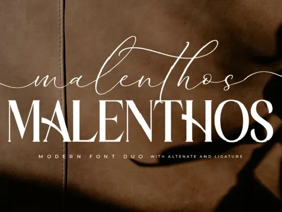 Malenthos Duo font