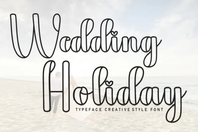 Wedding Holiday Script font