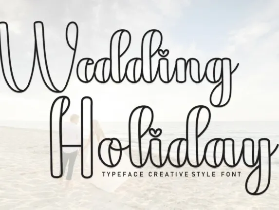 Wedding Holiday Script font