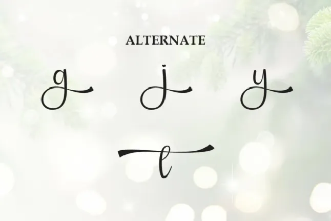 Chritmas Brighten Script font