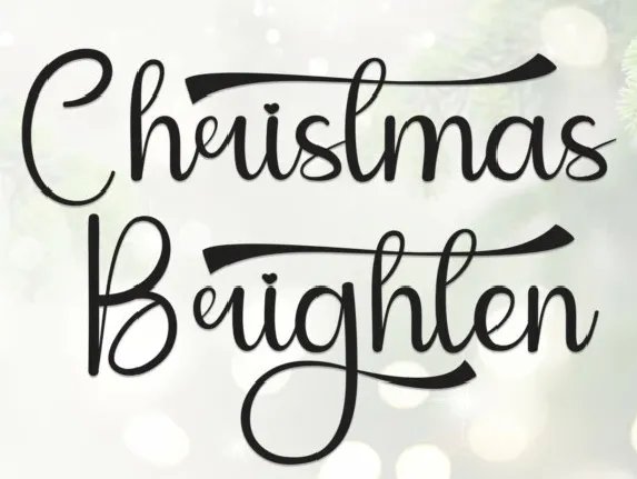 Chritmas Brighten Script font