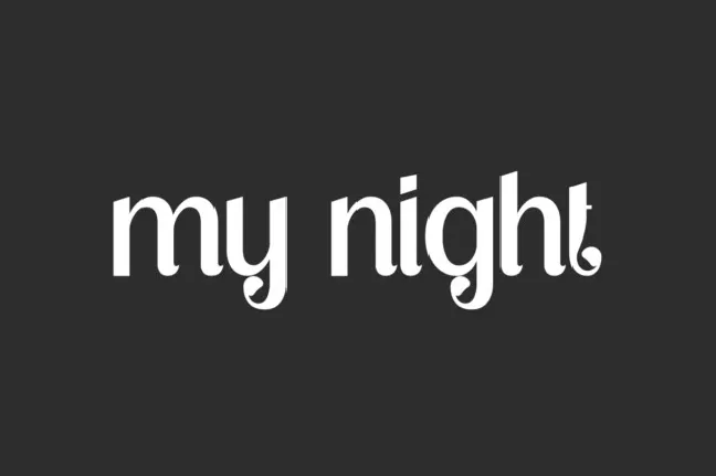 My Night font