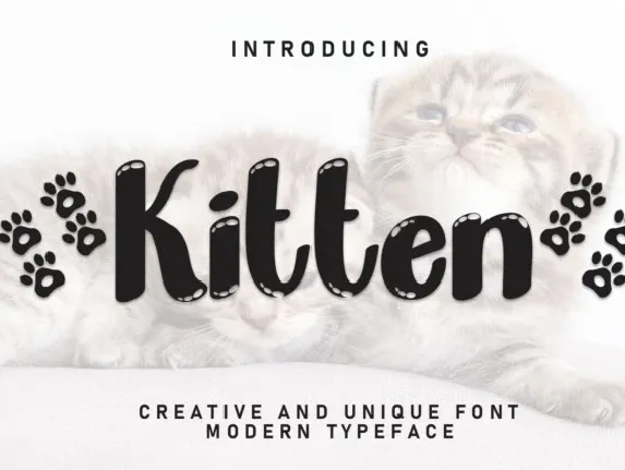 Kitten Display font