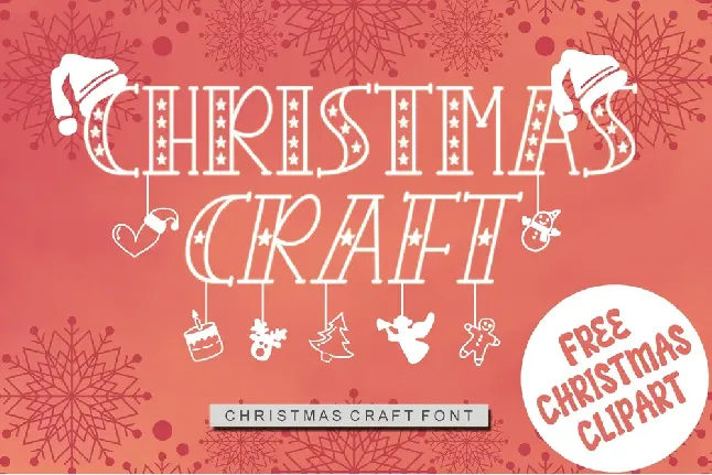 CHRISTMAS CRAFT - Personal Use font