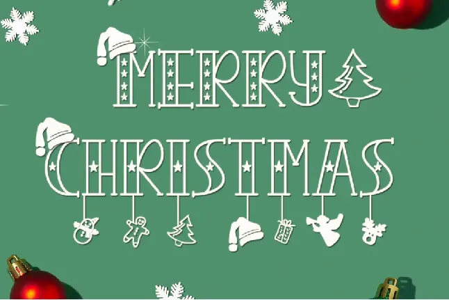 CHRISTMAS CRAFT - Personal Use font