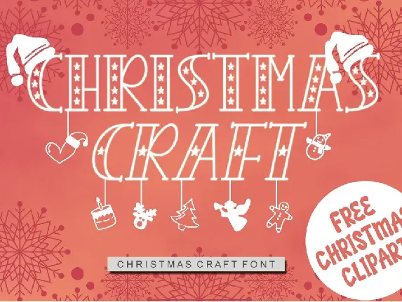 CHRISTMAS CRAFT - Personal Use font