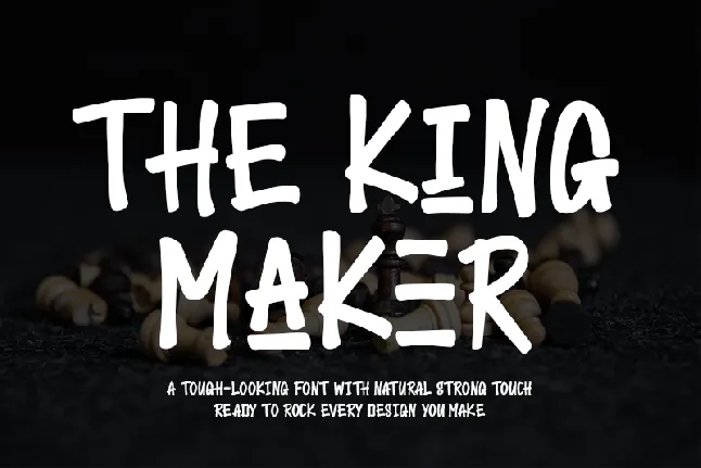 The King Maker-Personal use font