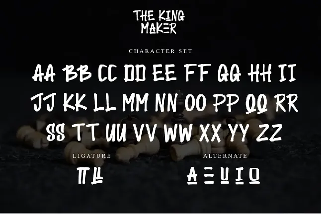 The King Maker-Personal use font