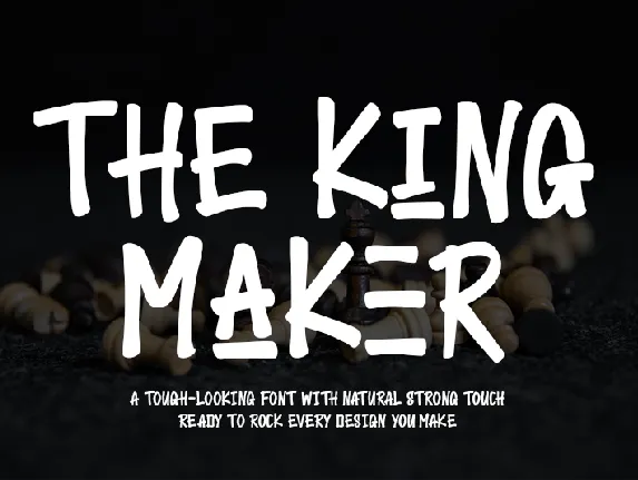 The King Maker-Personal use font