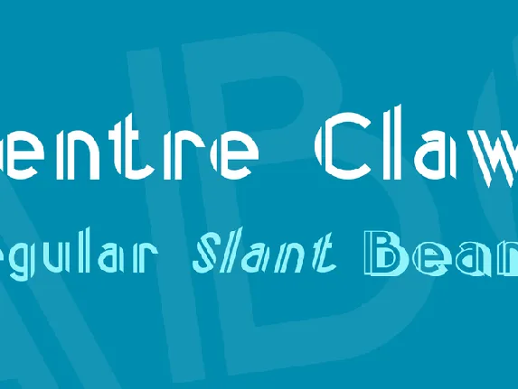 Centre Claws font