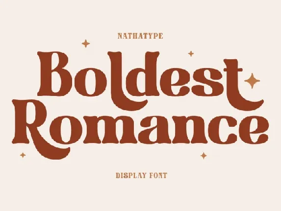 Boldest Romance font