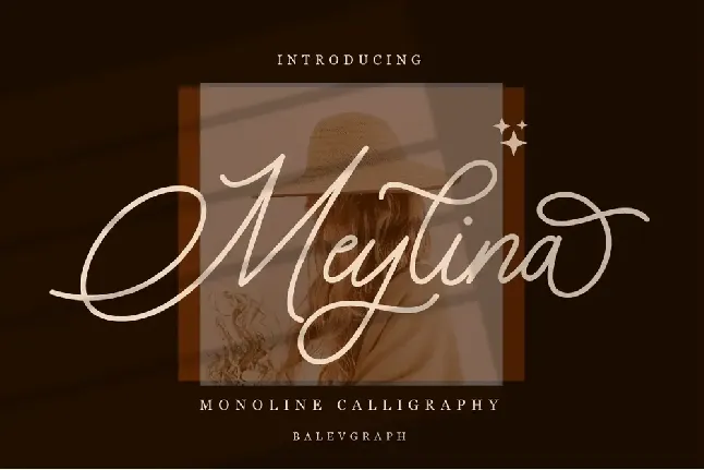 Meylina Monoline Calligraphy font