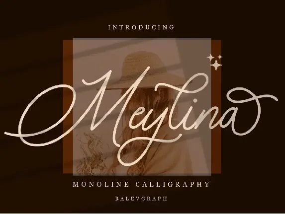 Meylina Monoline Calligraphy font