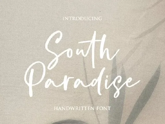 South Paradise font