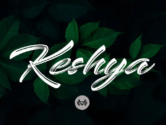 Keshya Brush font