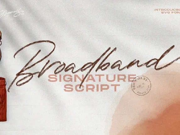 The Broadband Script font