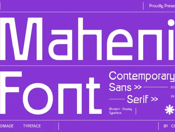 Maheni font