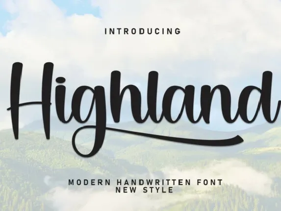 Highland Script Typeface font