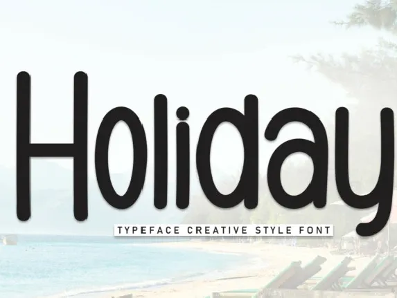 Holiday Display font