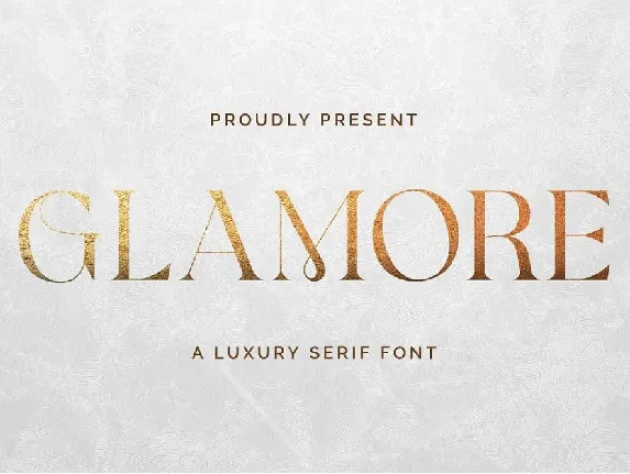 Glamore font