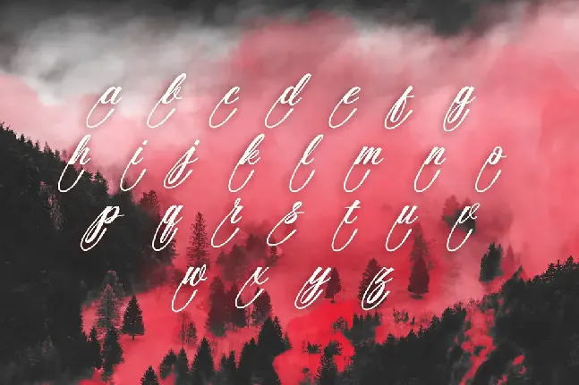 Red Mist font