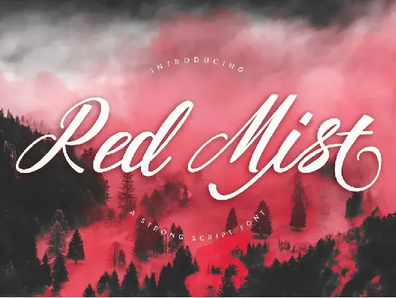 Red Mist font