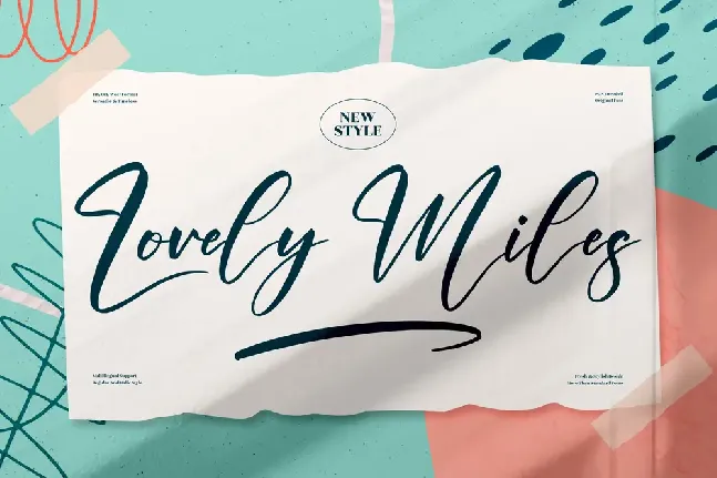 Lovely Miles font