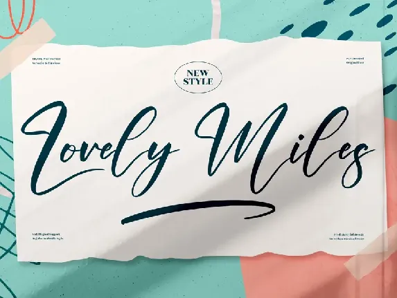 Lovely Miles font