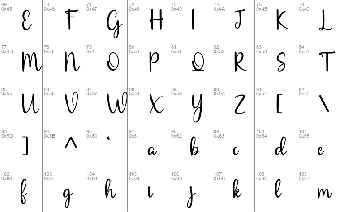 Secania font