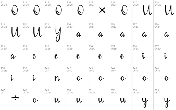 Secania font