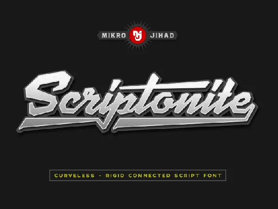 MJ Scriptonite Demo font