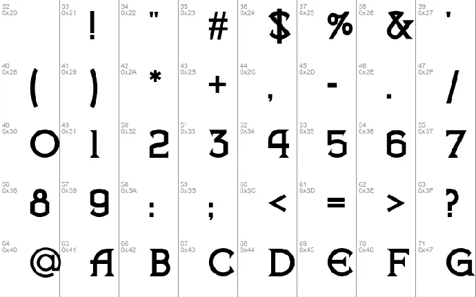 Vlaanderen NF font