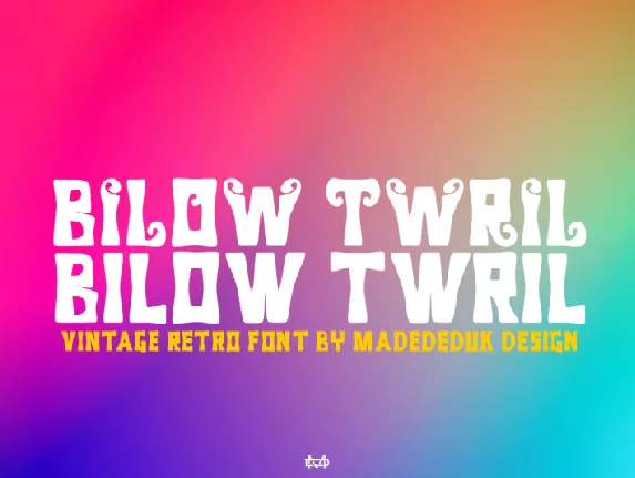 Billow Twril font