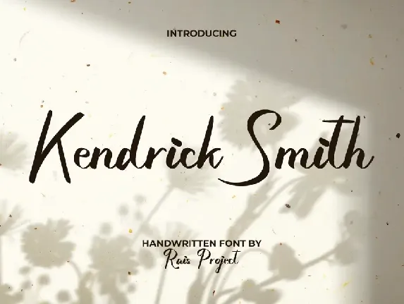 Kendrick Smith font