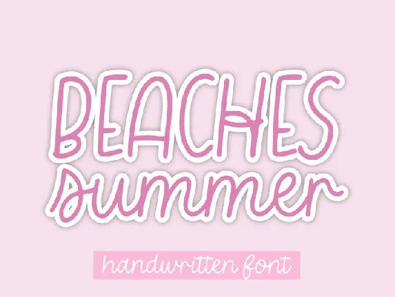 Beaches And Summer font