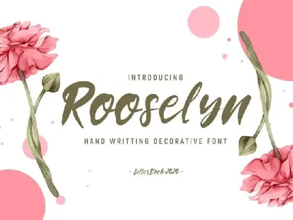 Rooselyn Brush font