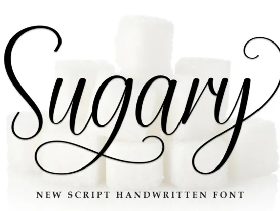 Sugary font