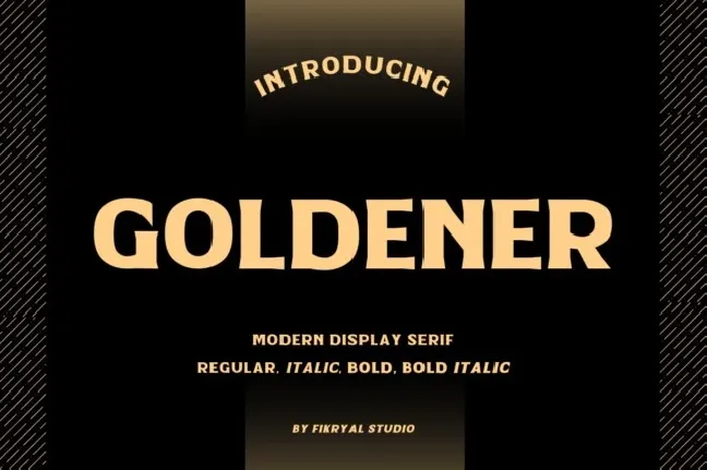 Goldener Family font