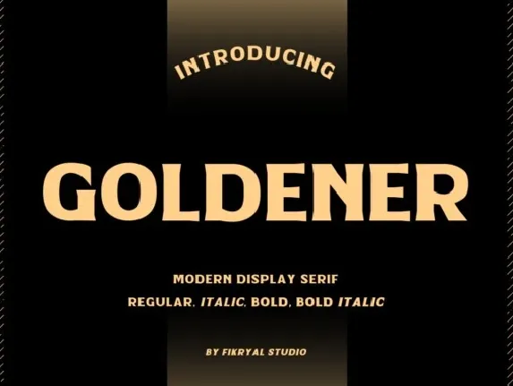 Goldener Family font