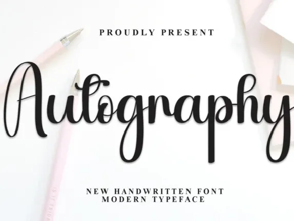 Autography Calligraphy font