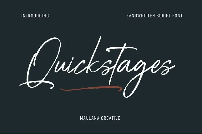 Quickstages font