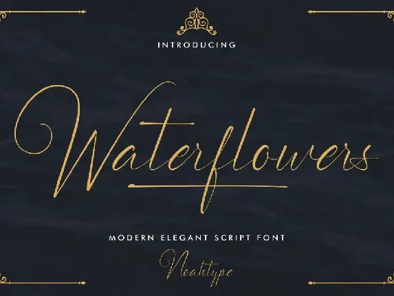 Waterflowers font