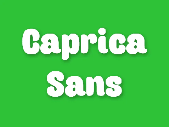 Caprica Sans font